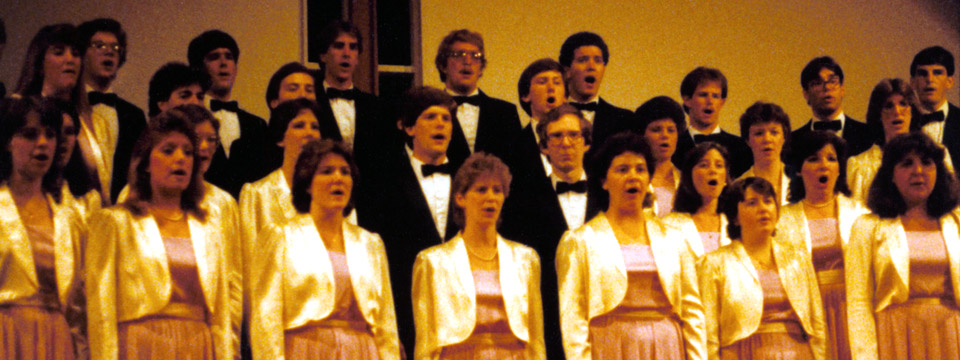 1984 choir onstage