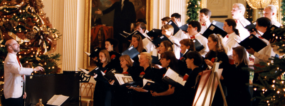 Chamber choir at White House 1997