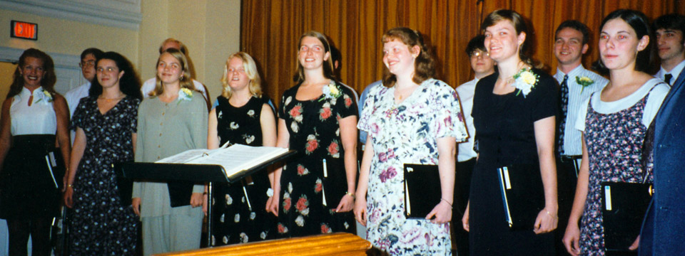chamber choir concert 1996