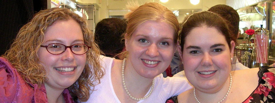 Nicole McCourt, Jennifer Mainwaring, and Megan Tyrseck