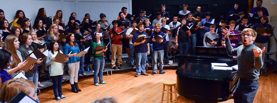 choir rehearsal 2013